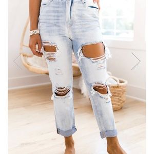 Pinklily Paperbag waist jeans